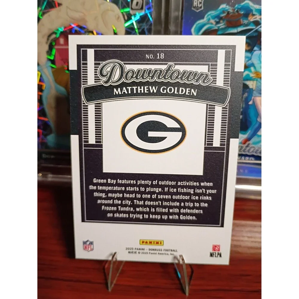 2025 Panini Donruss Downtown Matthew Golden #18 (RC) GB Packers Pack Fresh